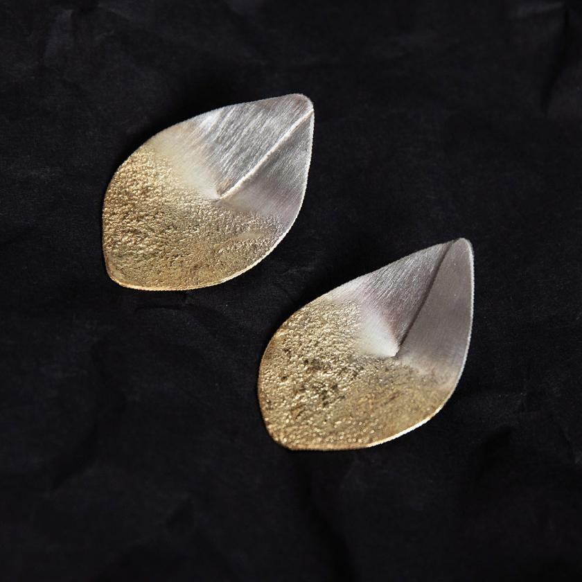 Naušnice ASH LEAF GRADIENT medium