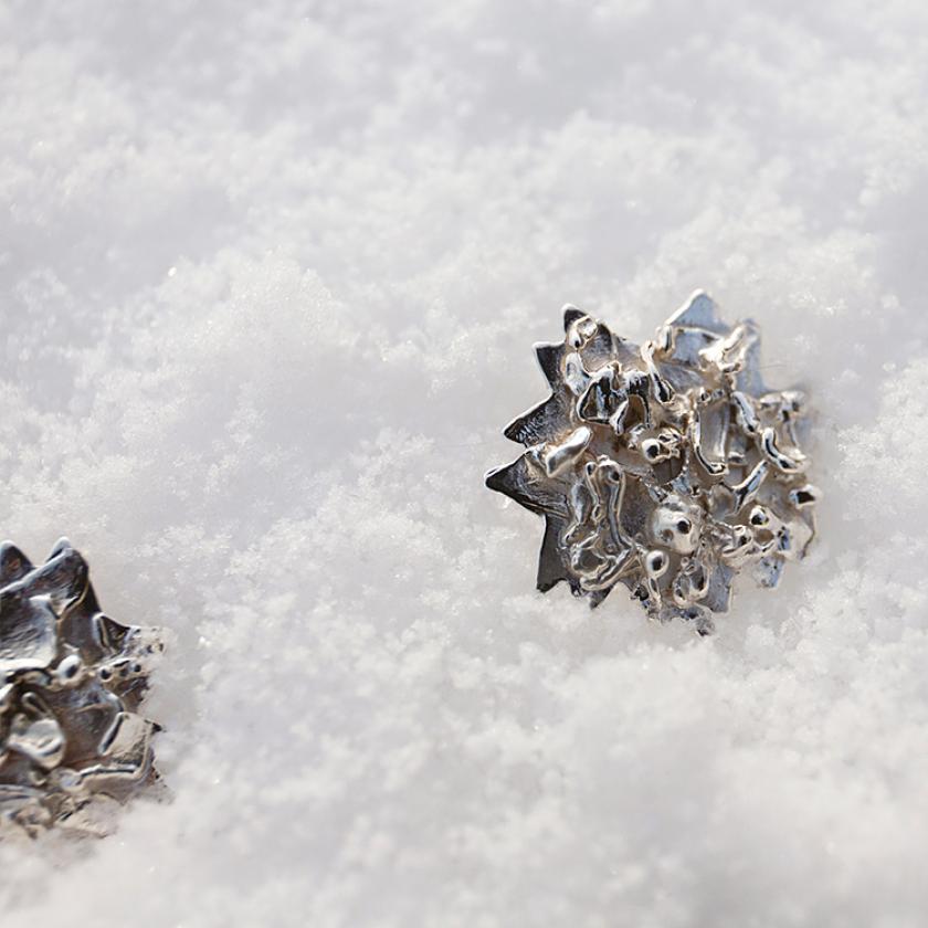 Naušnice SNOWFLAKE medium