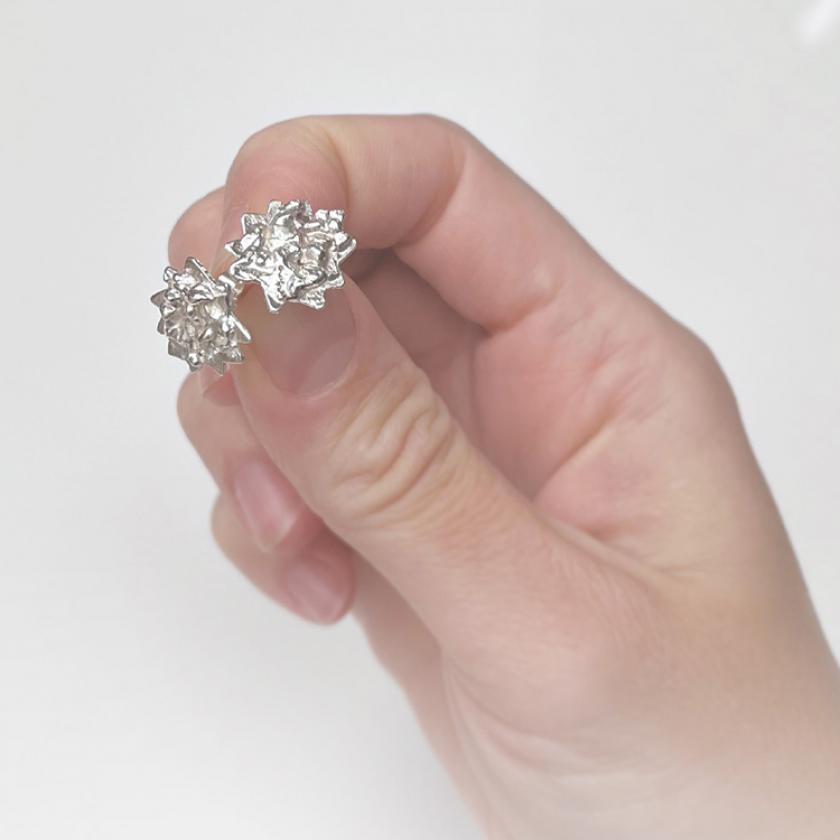 Naušnice SNOWFLAKE small