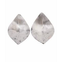 Earrings ASH LEAF matte large