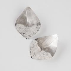 Naušnice ASH LEAF mat large