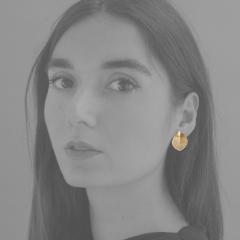 Earrings ASH LEAF MINI gold-plated