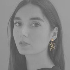 Earrings ELISA gold-plated