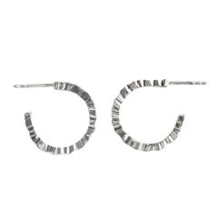 Earrings hoop TEXTURE SMALL