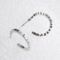 Earrings hoop TEXTURE SMALL