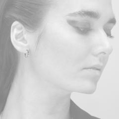 Earrings hoop TEXTURE SMALL