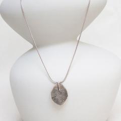 Necklace ASH LEAF patina